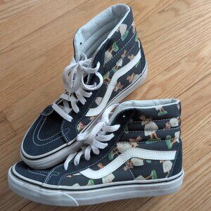 Vans Sk8-Hi Reissue Digi Hula Girl Hawaiian print high tops OFF The Wall sneaker
